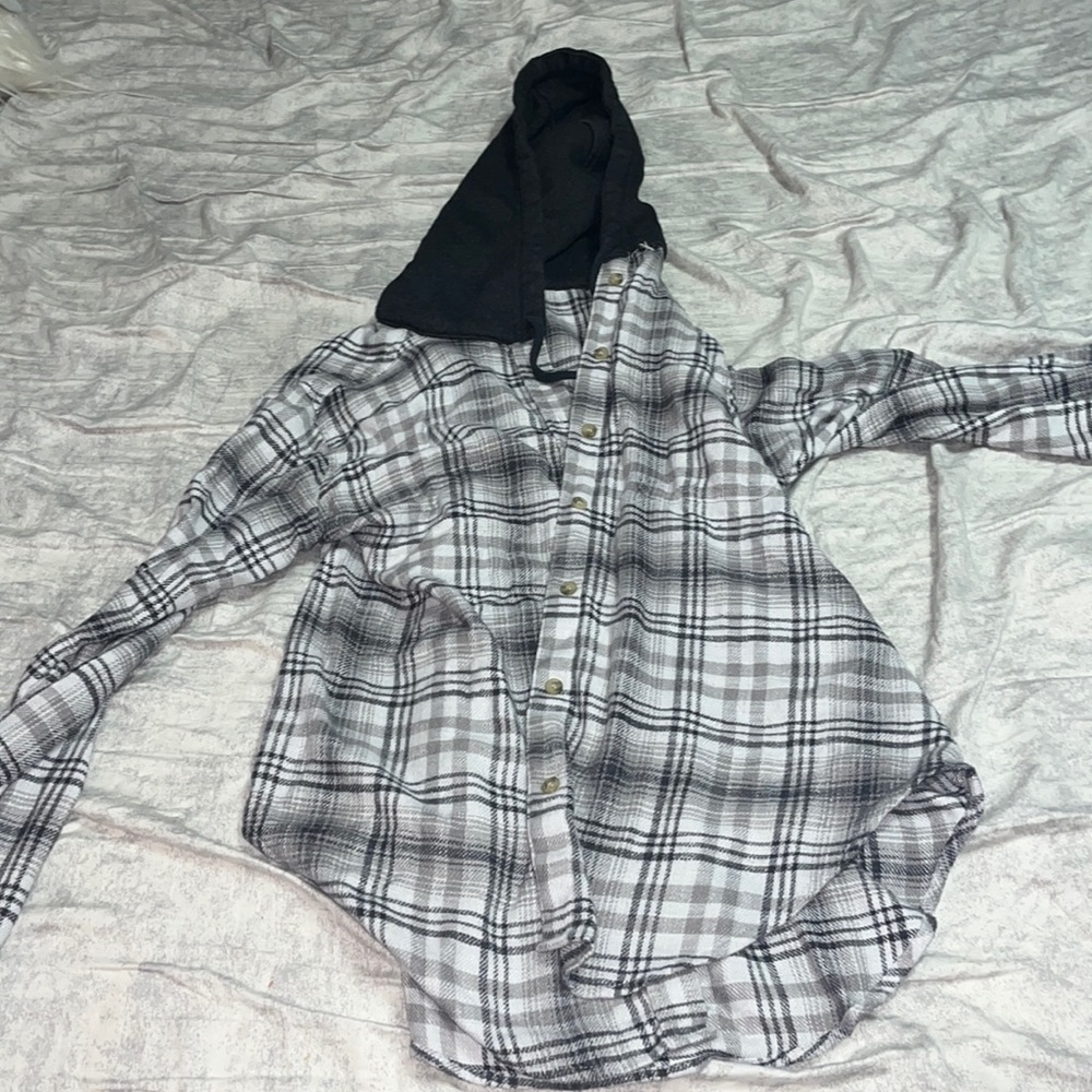 American eagle flannel with hood